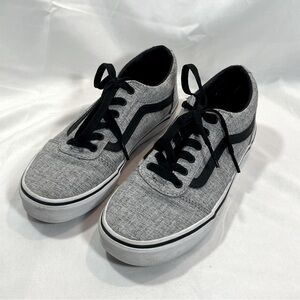 VANS Youth Gray & Black Sneakers
